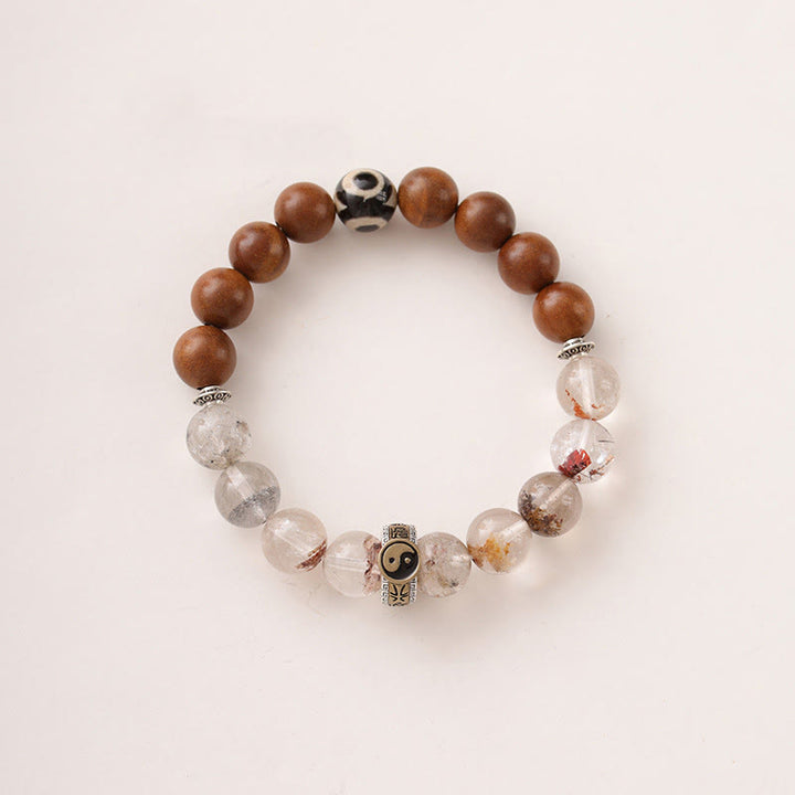 Buddha Stones雷に打たれた木 赤 ファントム陰陽守護ブレスレット - image 9