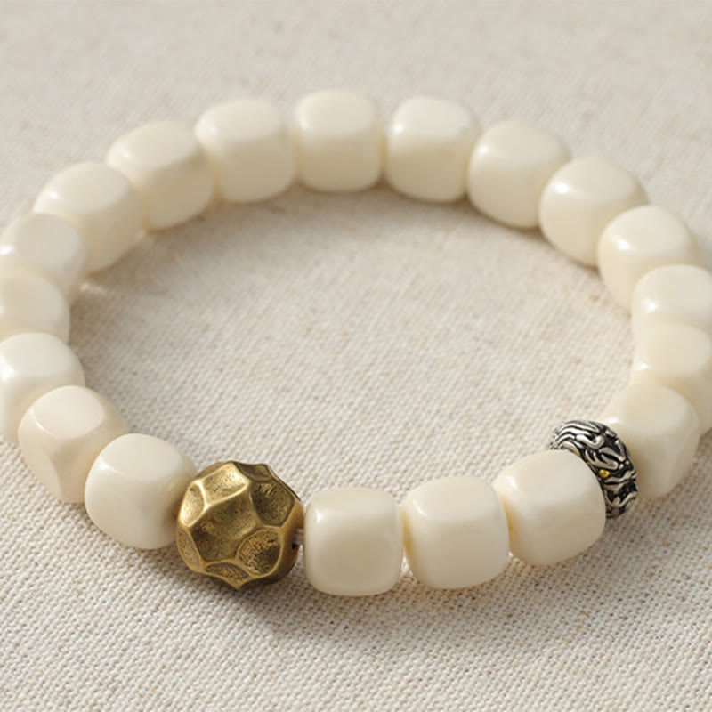 Buddha Stones菩提樹種子槌目銅真鍮カームブレスレット - image 6