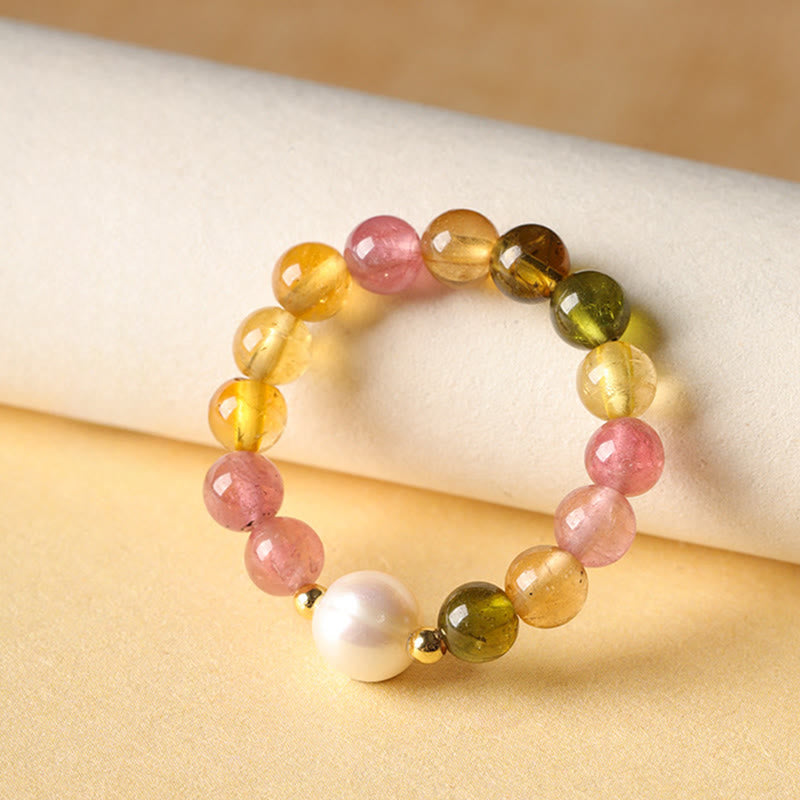 Buddha Stones天然トルマリンラッキーパールPiXiu琥珀ポジティブラブリング - image 1
