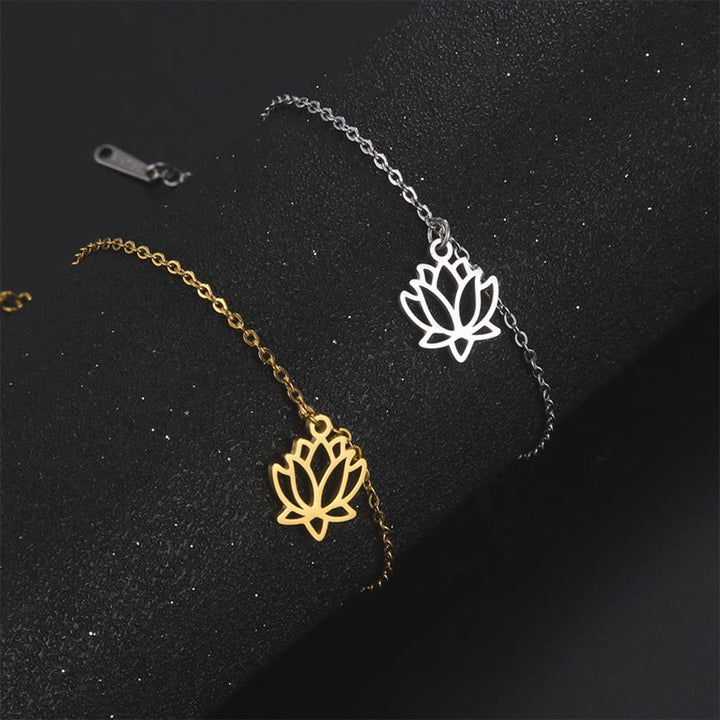 Buddha Stones蓮模様 チタン鋼 悟りのブレスレット - image 15