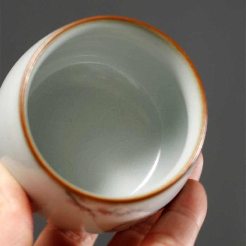 Buddha Stones かわいい猫の枝のティーカップカンフーティーカップギフトボックス付き - image 15