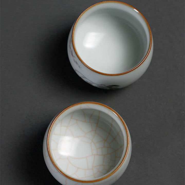 Buddha Stones かわいい猫の枝のティーカップカンフーティーカップギフトボックス付き - image 16