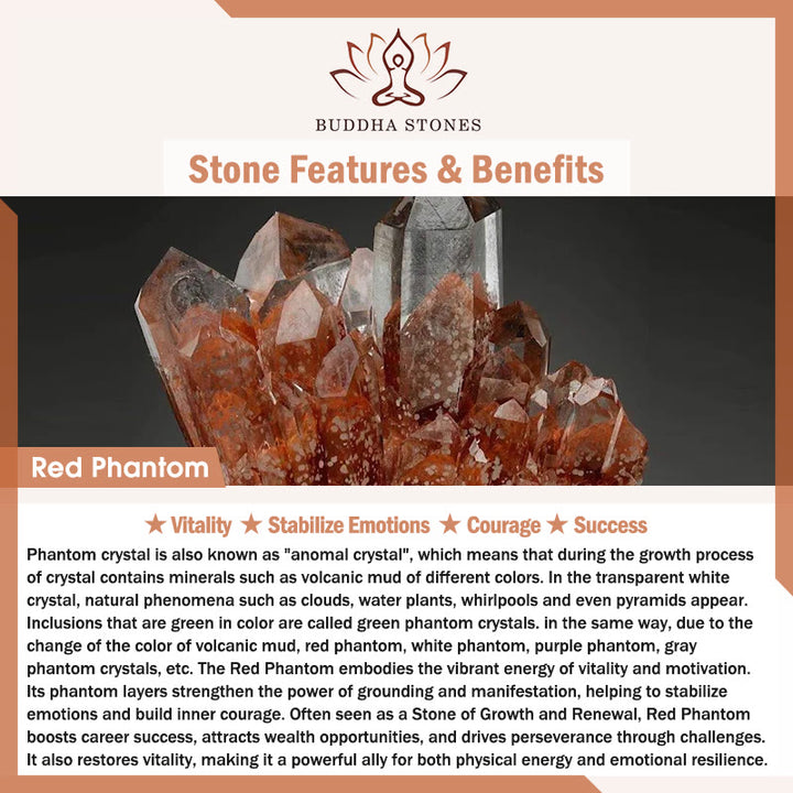 Buddha Stones雷に打たれた木 赤 ファントム陰陽守護ブレスレット - image 6