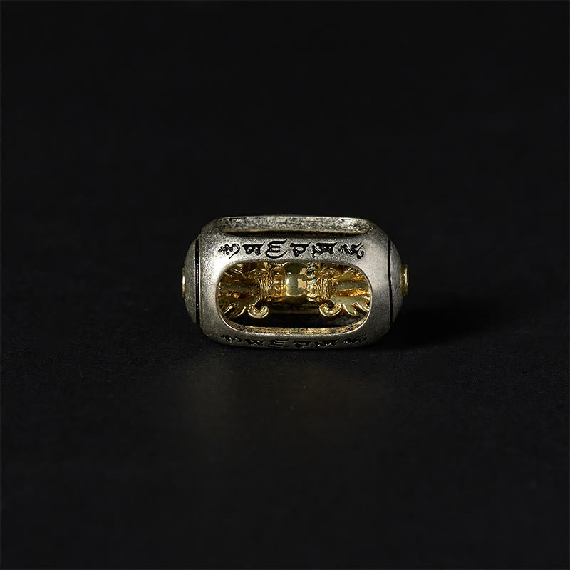 Buddha Stones天然グリーンタイガーオーム・マニ・パドメ・フムポジティブ強さブレスレット - image 5