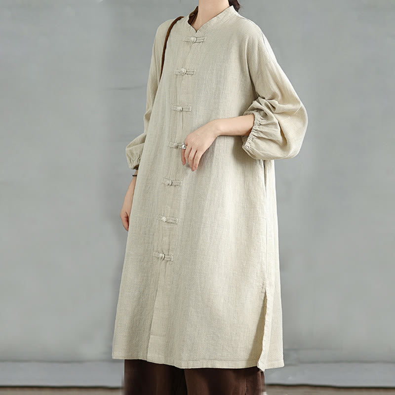 Buddha Stonesカジュアル カエルボタン レディースコート ポケット付き - image 16