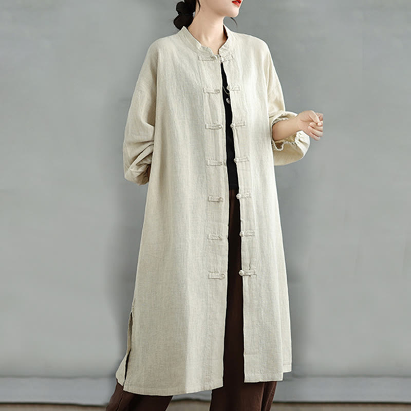 Buddha Stonesカジュアル カエルボタン レディースコート ポケット付き - image 17