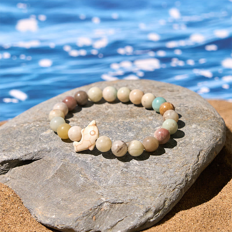 Buddha Stones天然石各種 イルカ スピリチュアルバランスブレスレット - image 10
