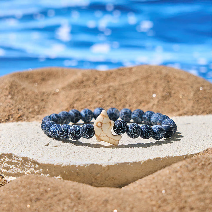 Buddha Stones天然石各種 イルカ スピリチュアルバランスブレスレット - クラックルアゲート（手首周り：15～18cm） - image 12
