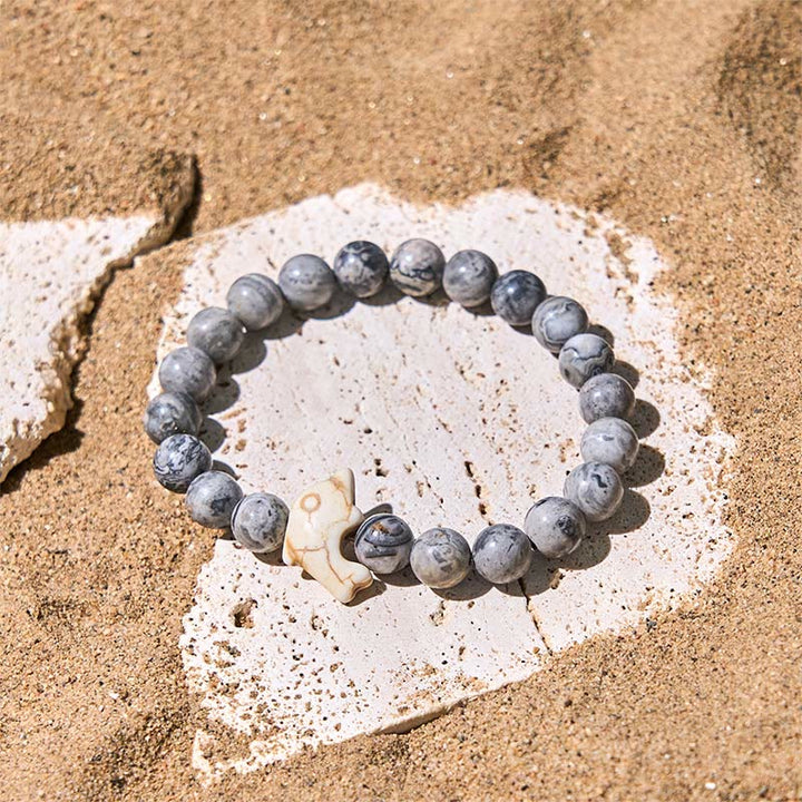 Buddha Stones天然石各種 イルカ スピリチュアルバランスブレスレット - image 17