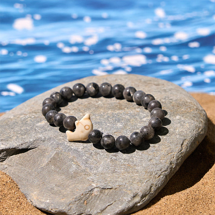 Buddha Stones天然石各種 イルカ スピリチュアルバランスブレスレット - image 22