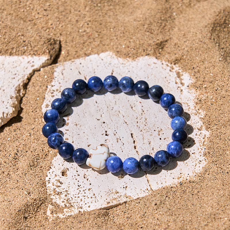 Buddha Stones天然石各種 象の霊力強さブレスレット - image 1