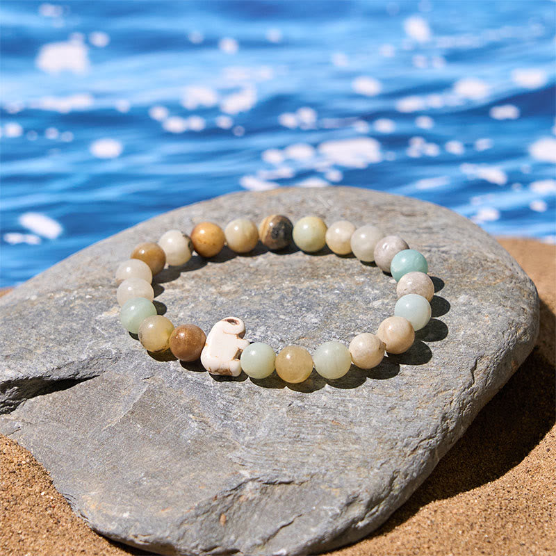 Buddha Stones天然石各種 象の霊力強さブレスレット - image 15