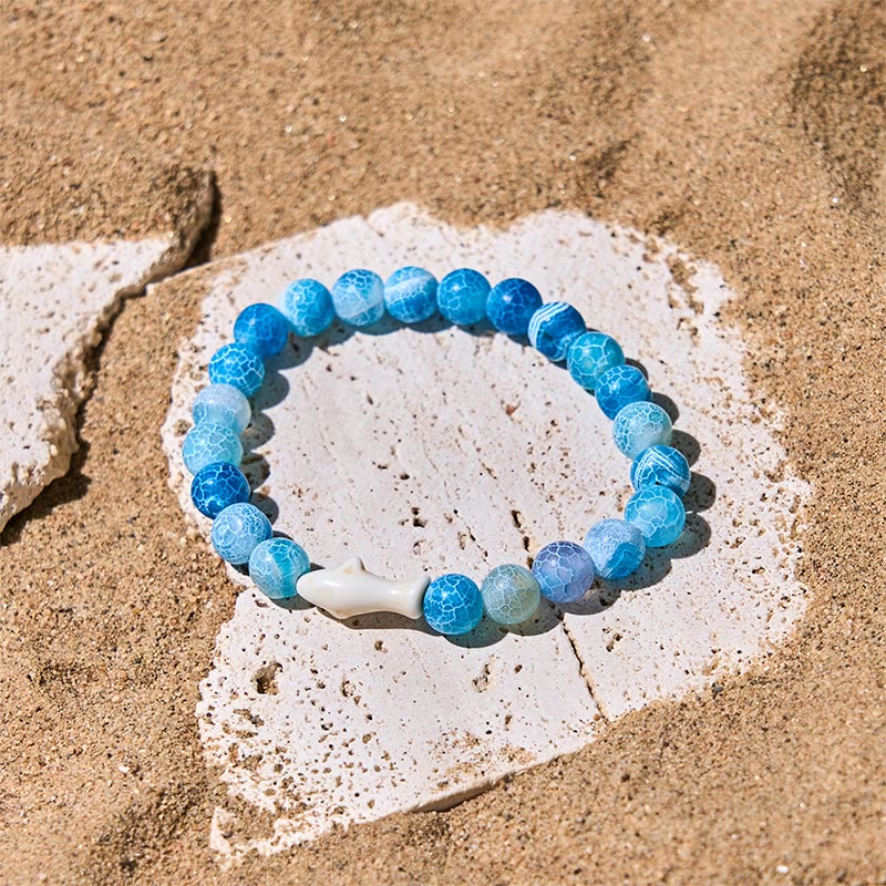 Buddha Stones天然瑪瑙石 鮫の知恵ブレスレット - image 6