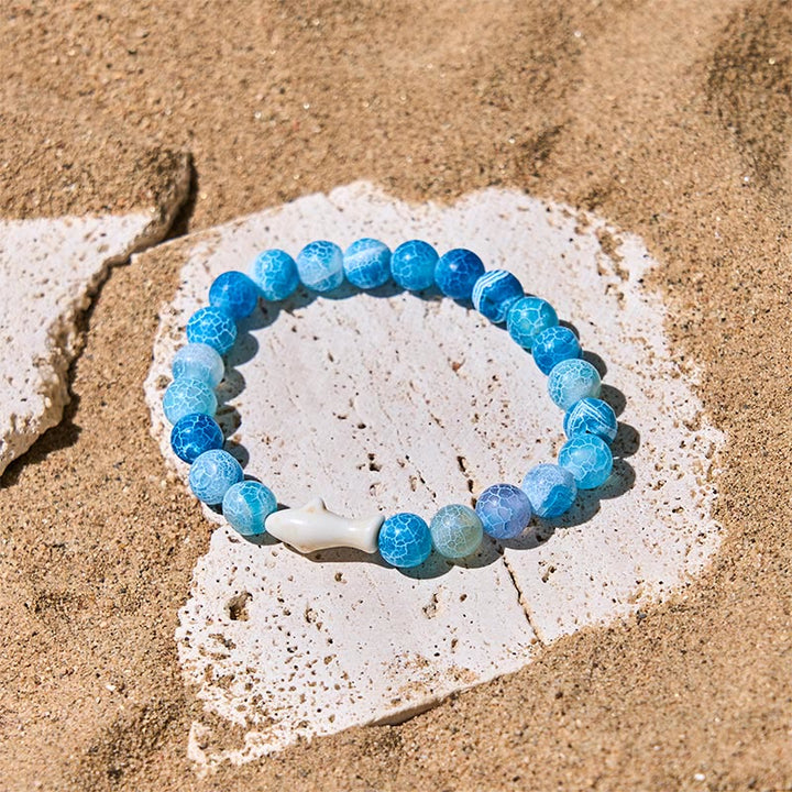 Buddha Stones天然瑪瑙石 鮫の知恵ブレスレット - image 6