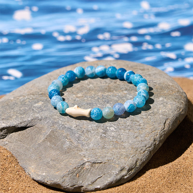 Buddha Stones天然瑪瑙石 鮫の知恵ブレスレット - image 5