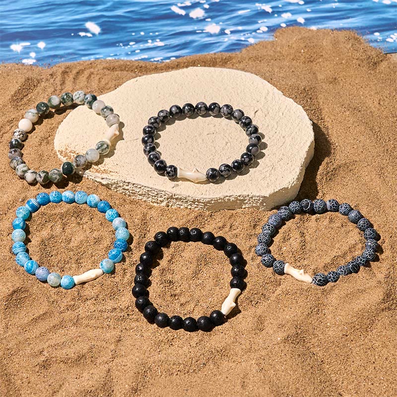 Buddha Stones天然瑪瑙石 鮫の知恵ブレスレット - image 19