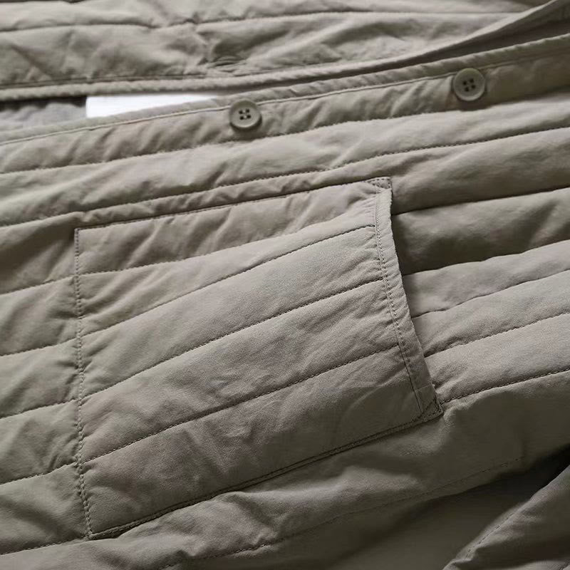 Buddha Stonesコードデザイン キルティング レディース 長袖 コットン フーディー ジャケット ポケット付き - image 8
