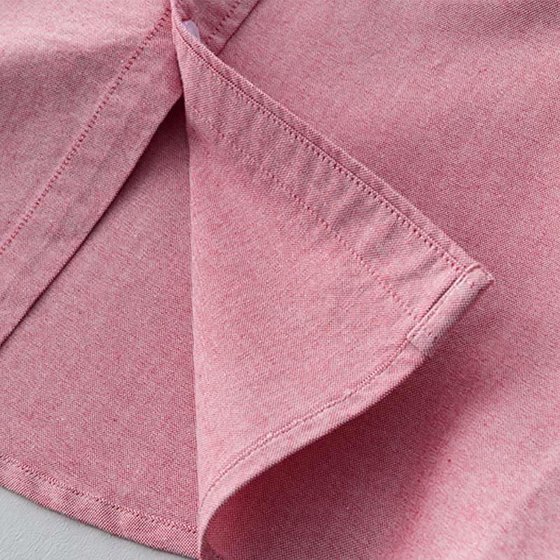 Buddha Stones無地長袖ボタンダウンデザインメンズコットンシャツ - image 24