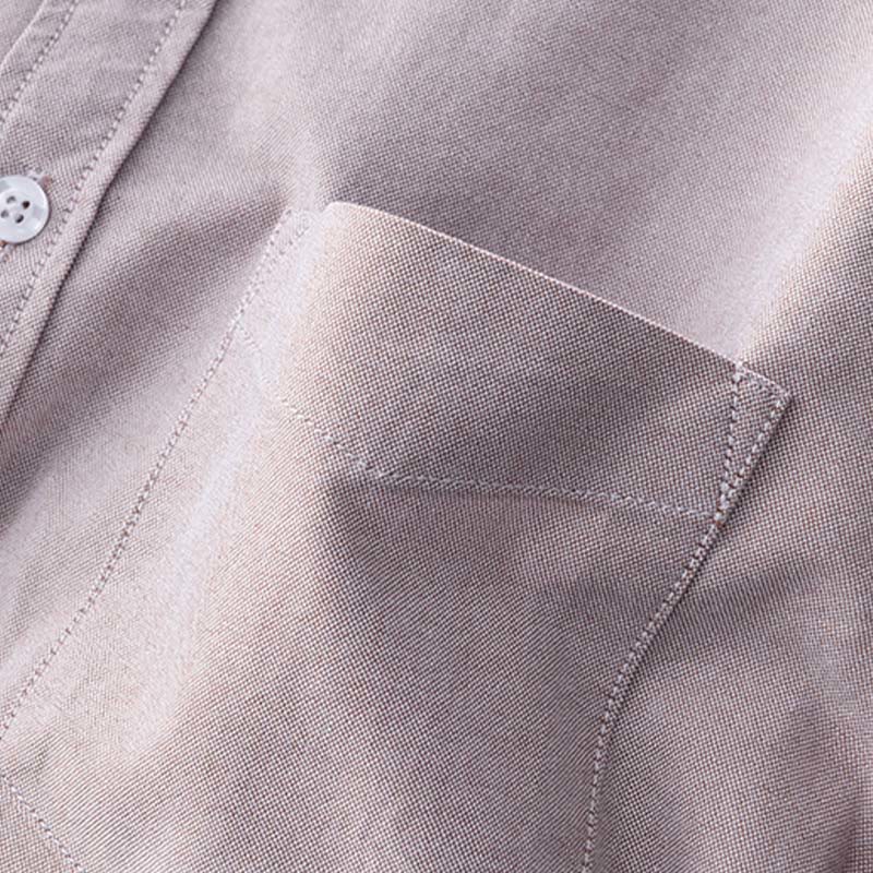 Buddha Stones無地長袖ボタンダウンデザインメンズコットンシャツ - image 17