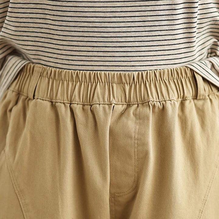 Buddha Stonesカジュアル 伸縮性ウエスト レディース ポリエステル ハーレムパンツ ポケット付き - image 8