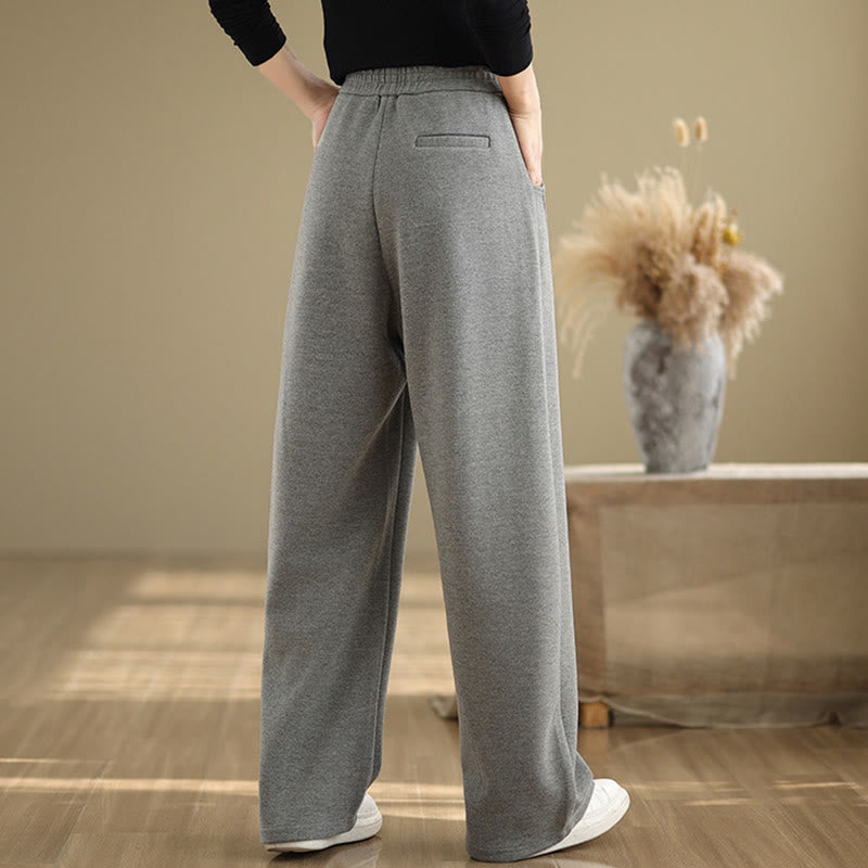 Buddha Stonesカジュアル 厚手 レディース ポリエステル ストレートレッグパンツ ポケット付き - image 11