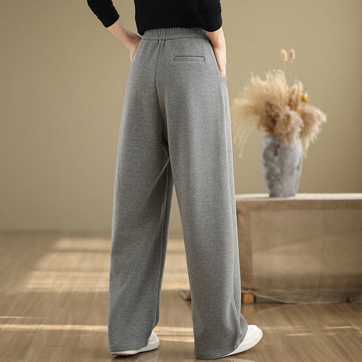 Buddha Stonesカジュアル 厚手 レディース ポリエステル ストレートレッグパンツ ポケット付き - image 11