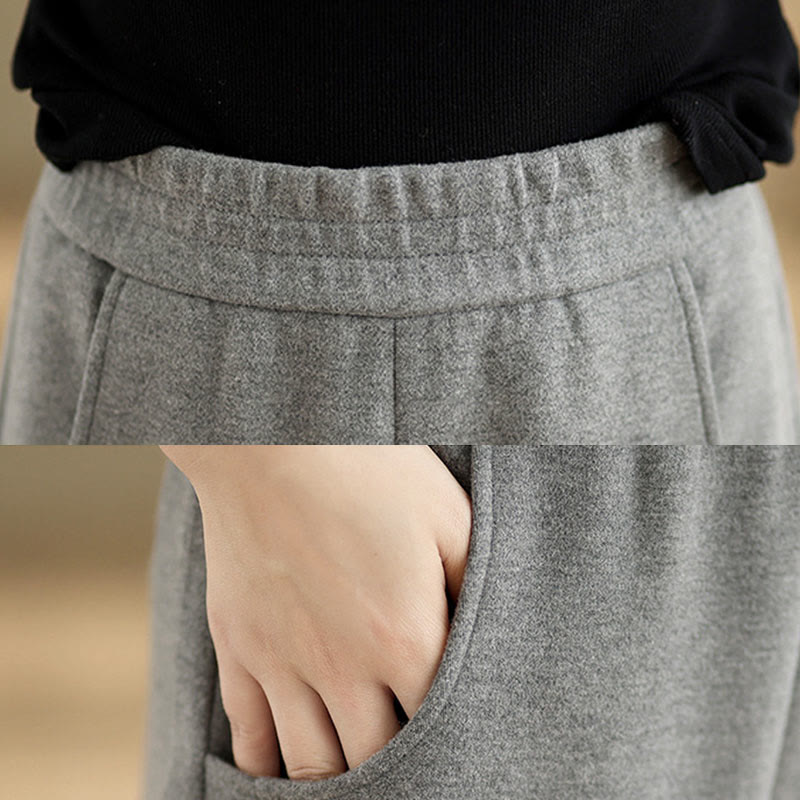Buddha Stonesカジュアル 厚手 レディース ポリエステル ストレートレッグパンツ ポケット付き - image 12