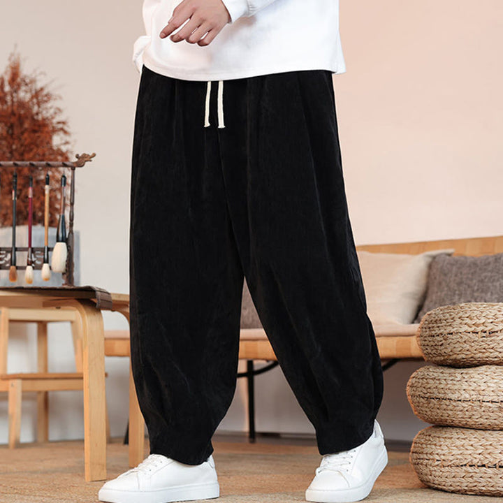 Buddha Stonesカジュアル 無地 シンプルデザイン メンズ コットンパンツ ポケット付き - image 12