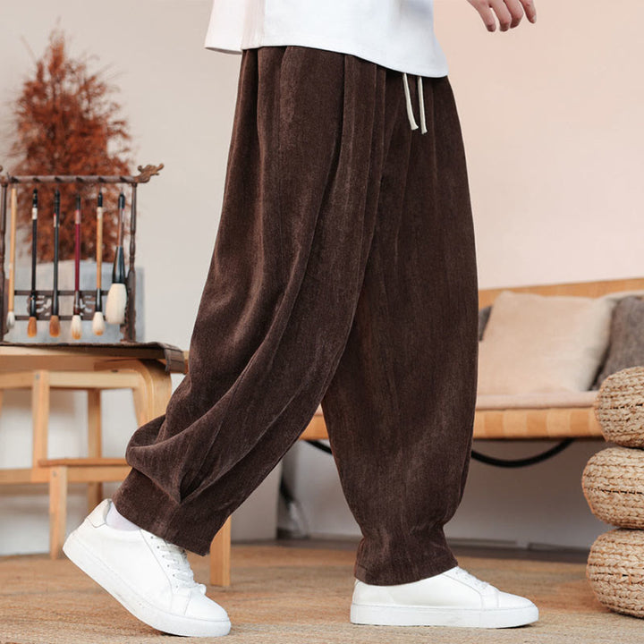 Buddha Stonesカジュアル 無地 シンプルデザイン メンズ コットンパンツ ポケット付き - image 6