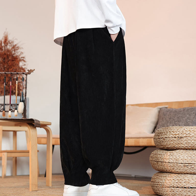 Buddha Stonesカジュアル 無地 シンプルデザイン メンズ コットンパンツ ポケット付き - image 10