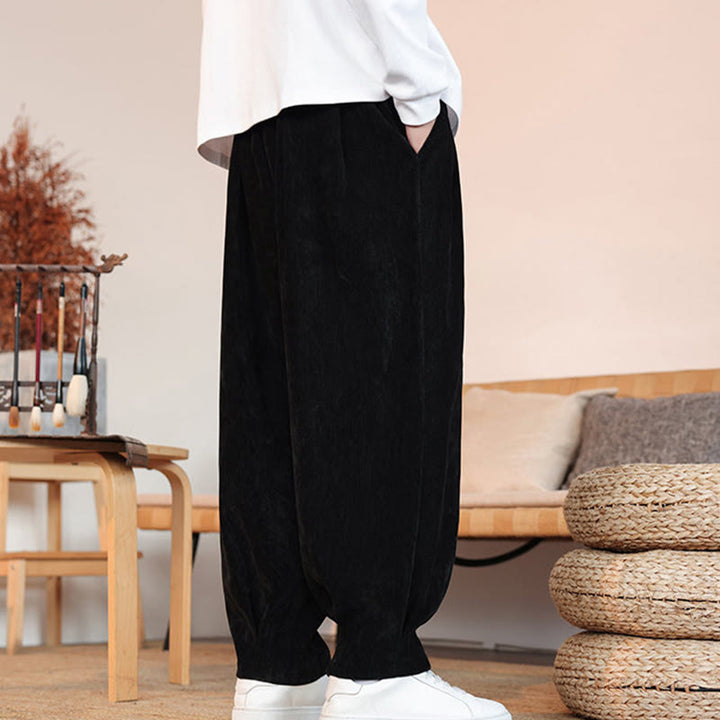 Buddha Stonesカジュアル 無地 シンプルデザイン メンズ コットンパンツ ポケット付き - image 10