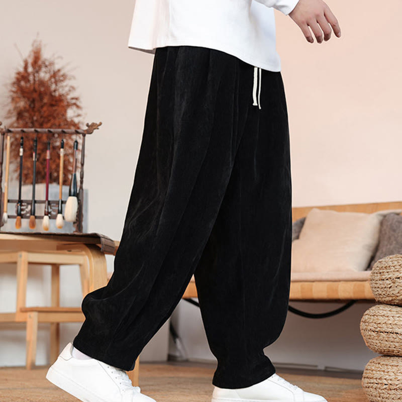 Buddha Stonesカジュアル 無地 シンプルデザイン メンズ コットンパンツ ポケット付き - image 11