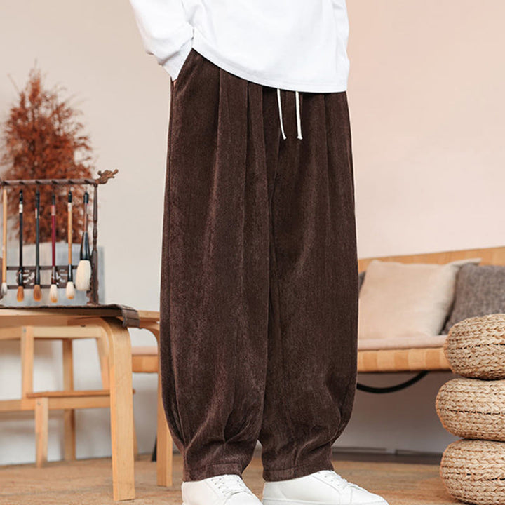 Buddha Stonesカジュアル 無地 シンプルデザイン メンズ コットンパンツ ポケット付き - image 7