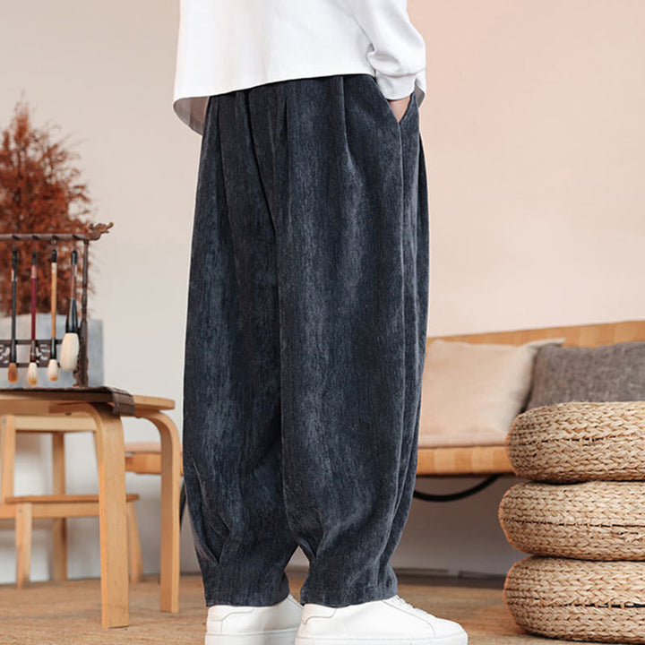 Buddha Stonesカジュアル 無地 シンプルデザイン メンズ コットンパンツ ポケット付き - image 22