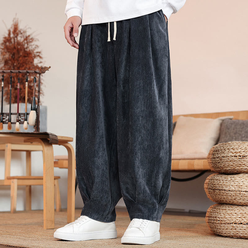 Buddha Stonesカジュアル 無地 シンプルデザイン メンズ コットンパンツ ポケット付き - image 20