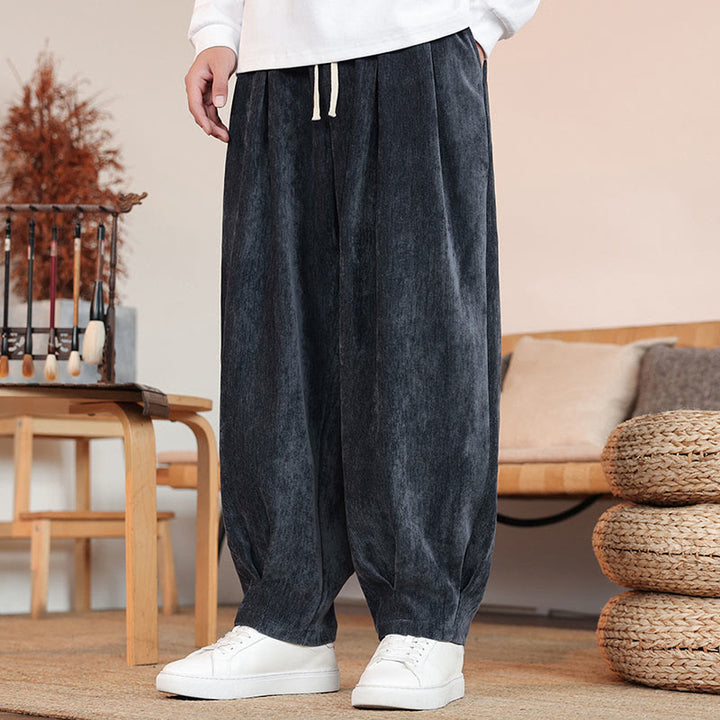 Buddha Stonesカジュアル 無地 シンプルデザイン メンズ コットンパンツ ポケット付き - image 20