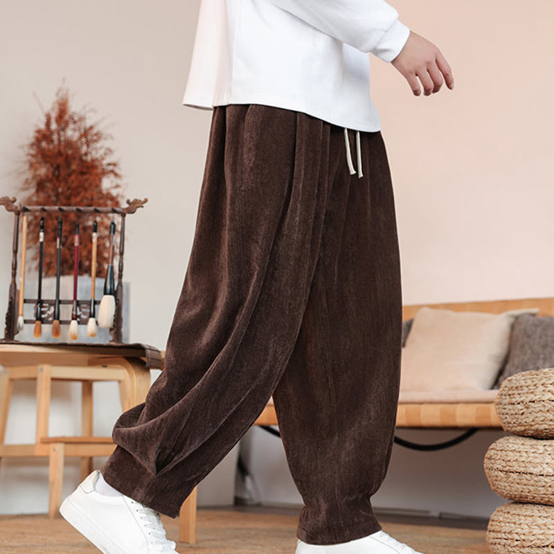 Buddha Stonesカジュアル 無地 シンプルデザイン メンズ コットンパンツ ポケット付き - image 8