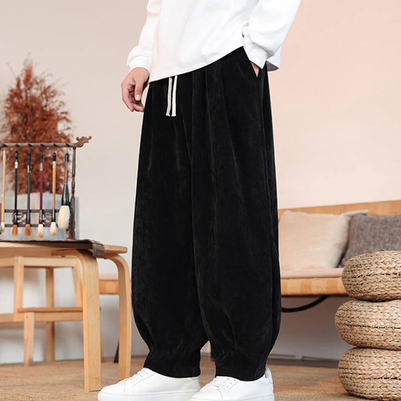 Buddha Stonesカジュアル 無地 シンプルデザイン メンズ コットンパンツ ポケット付き - image 16