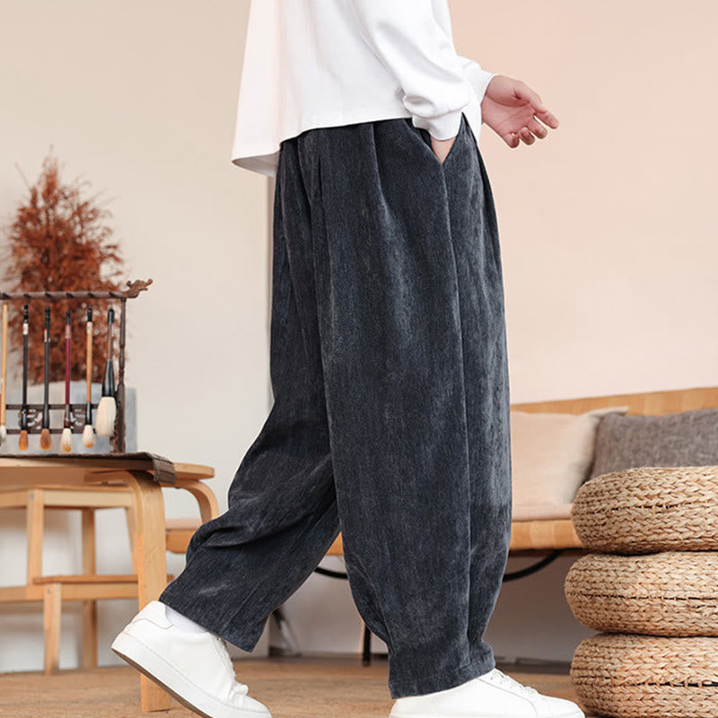 Buddha Stonesカジュアル 無地 シンプルデザイン メンズ コットンパンツ ポケット付き - image 23
