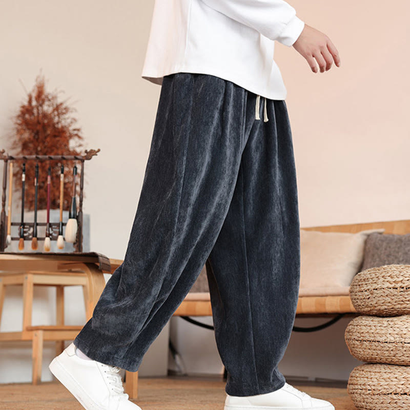 Buddha Stonesカジュアル 無地 シンプルデザイン メンズ コットンパンツ ポケット付き - image 21