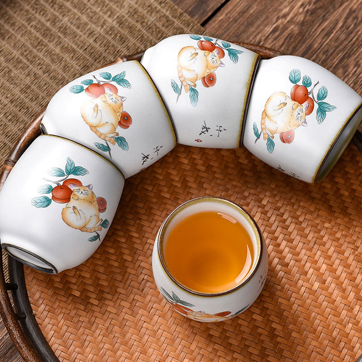 Buddha Stonesとかわいい猫の枝のティーカップカンフーティーカップ - image 8