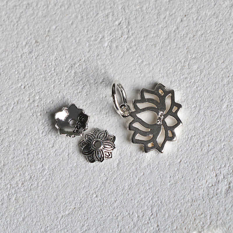 Buddha Stones925スターリングシルバー 蓮のシンボル 孔雀瑪瑙 勇気ビーズブレスレット - image 6