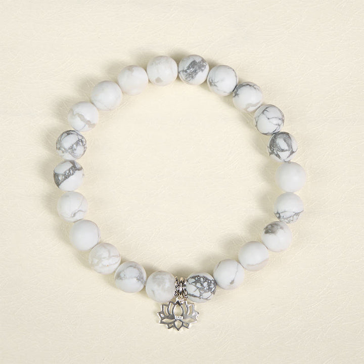 Buddha Stones 925スターリングシルバー ロータスデザイン 天然ホワイト開運財運ブレスレット - image 12