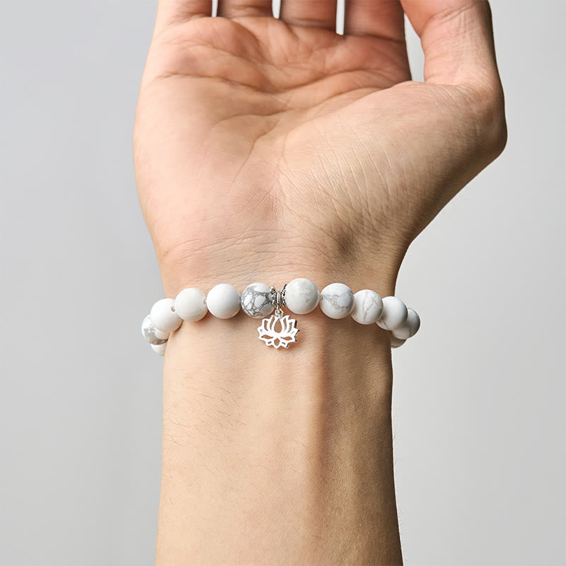 Buddha Stones 925スターリングシルバー ロータスデザイン 天然ホワイト開運財運ブレスレット - image 14