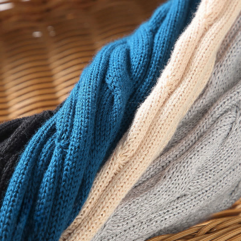 Buddha Stones冬用テクスチャードハイネックジッパーデザインメンズ長袖コットンセーター - image 17