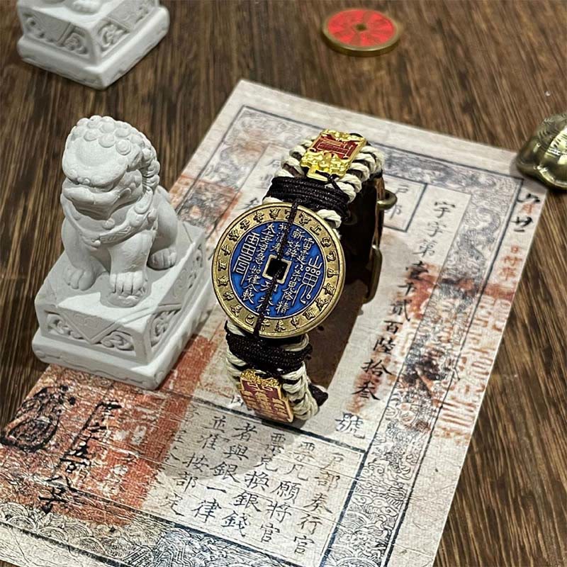 Buddha Stones石山の幽霊 お金を使うパワーレザーウォッチバンドブレスレット  - ブルーマウンテンゴースト スペンドマネー（手首周り：15～18cm） - image 2