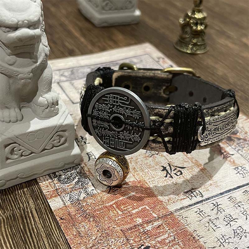 Buddha Stones五帝銭 山の幽霊 金運 レザー腕時計バンド ブレスレット  - image 1