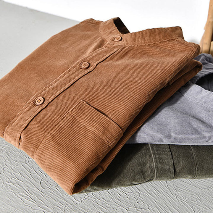 Buddha Stonesプレーンボタンダウン コットンコーデュロイ メンズ 長袖ジャケット - image 12