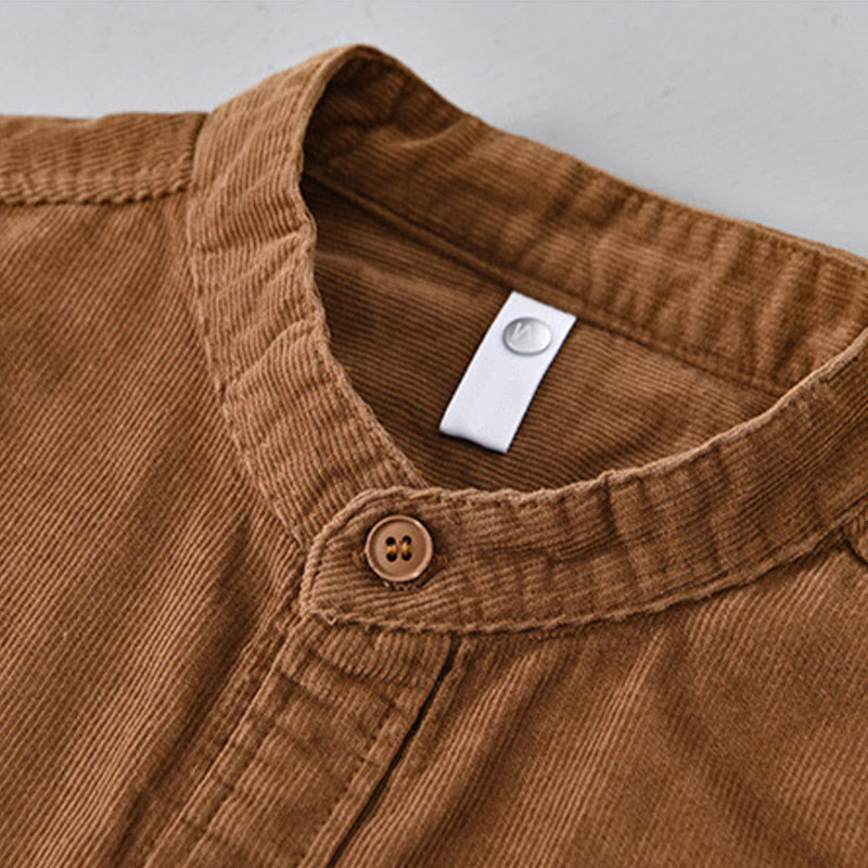 Buddha Stonesプレーンボタンダウン コットンコーデュロイ メンズ 長袖ジャケット - image 13