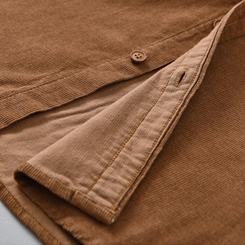 Buddha Stonesプレーンボタンダウン コットンコーデュロイ メンズ 長袖ジャケット - image 15
